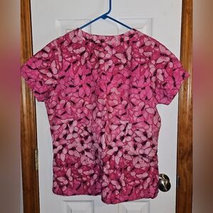 Butterfly scrub top